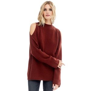 NWOT Naked Cashmere Cold-Shoulder Pullover Sweater